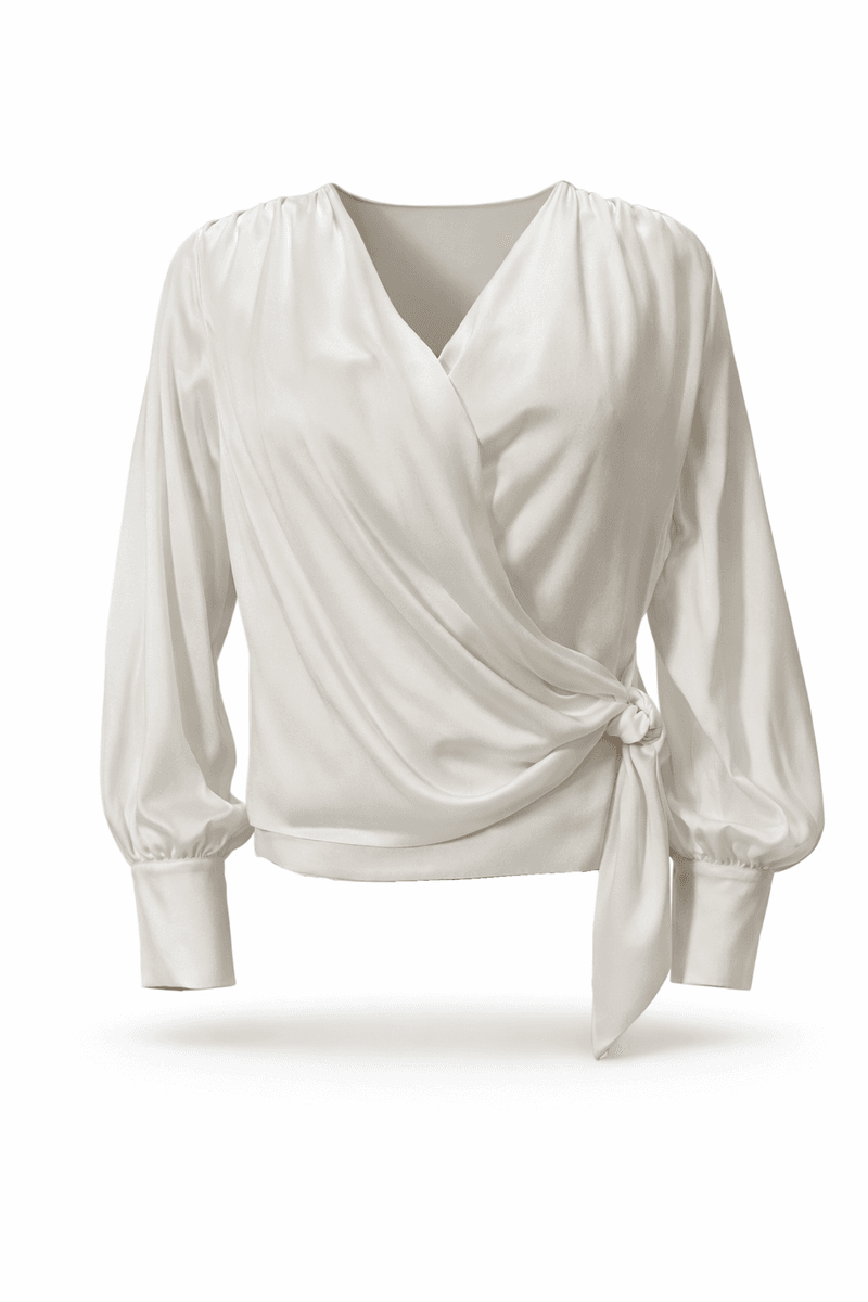 Amuse Silkebluse Anais 103OffwhiteAW26