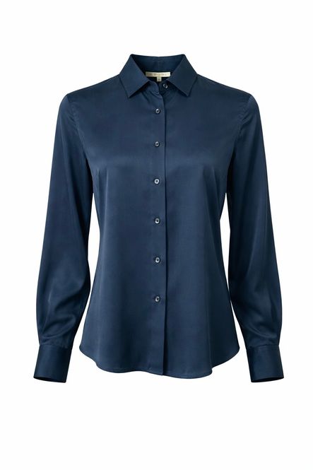 Hovedbilde Amuse Silkebluse Classic 947NavyPF26