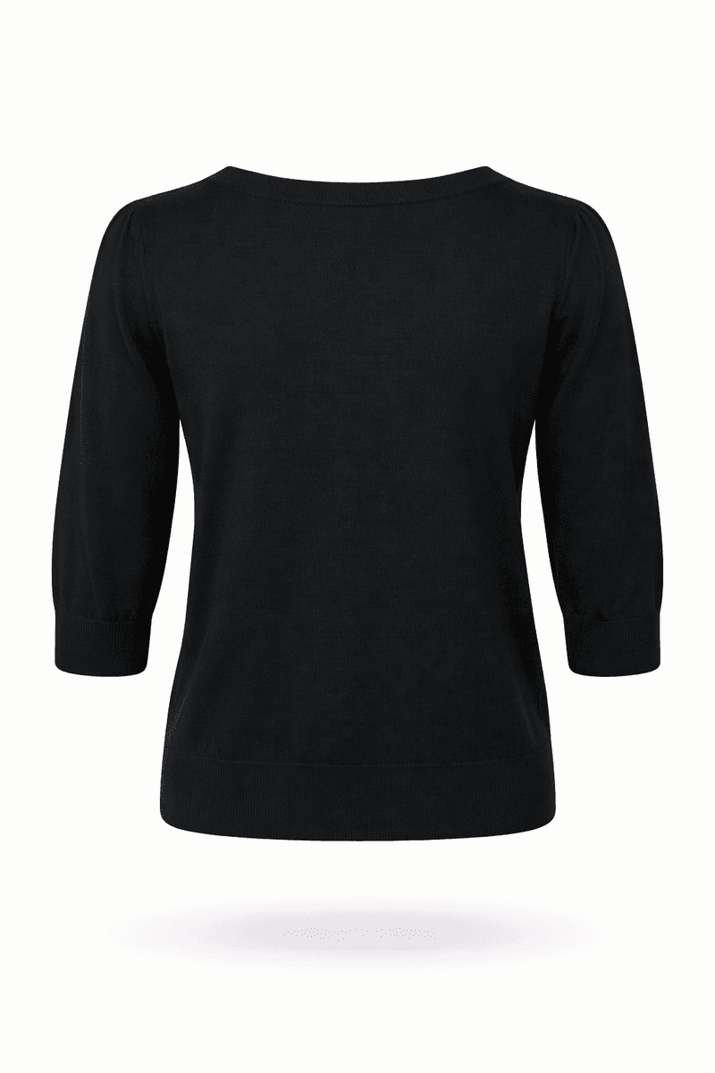Amuse Evening Sweater 998Black SS26-2