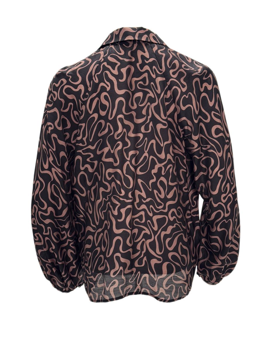 Amuse Bluse Hilde 999BlackPrintSS26