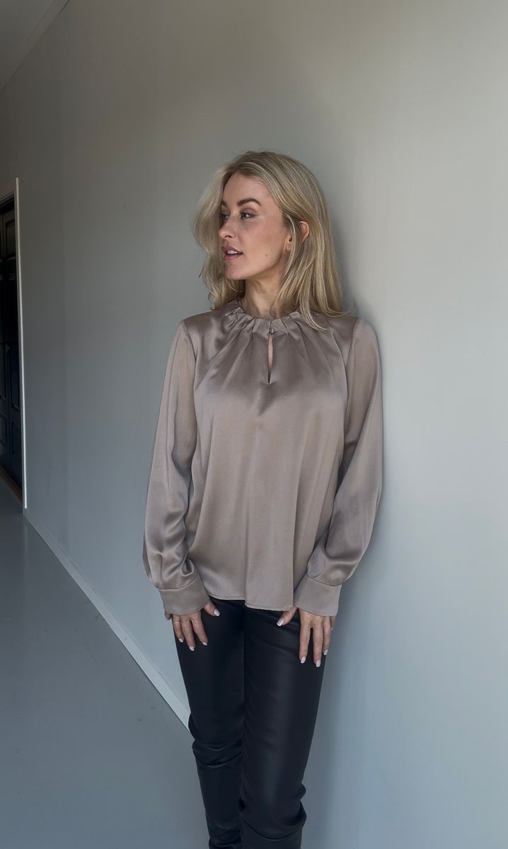 Amuse Silkebluse Ada 105NougatAW26