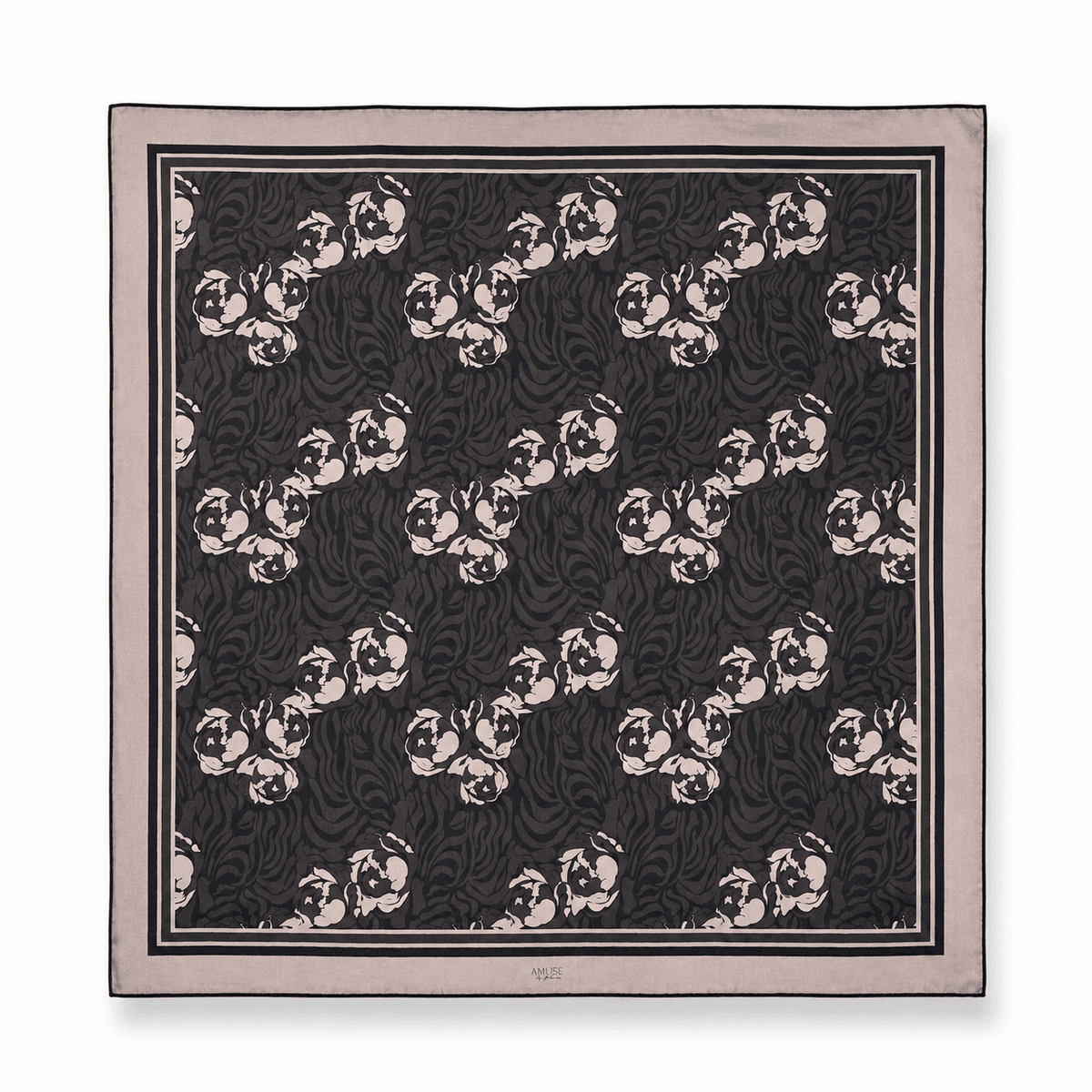 Amuse Silkeskjerf Eloise 888BrownPrint AW26