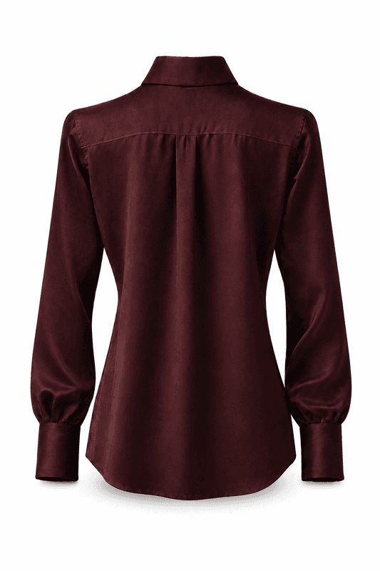 Amuse Silkebluse Classic 959BurgundyPF26