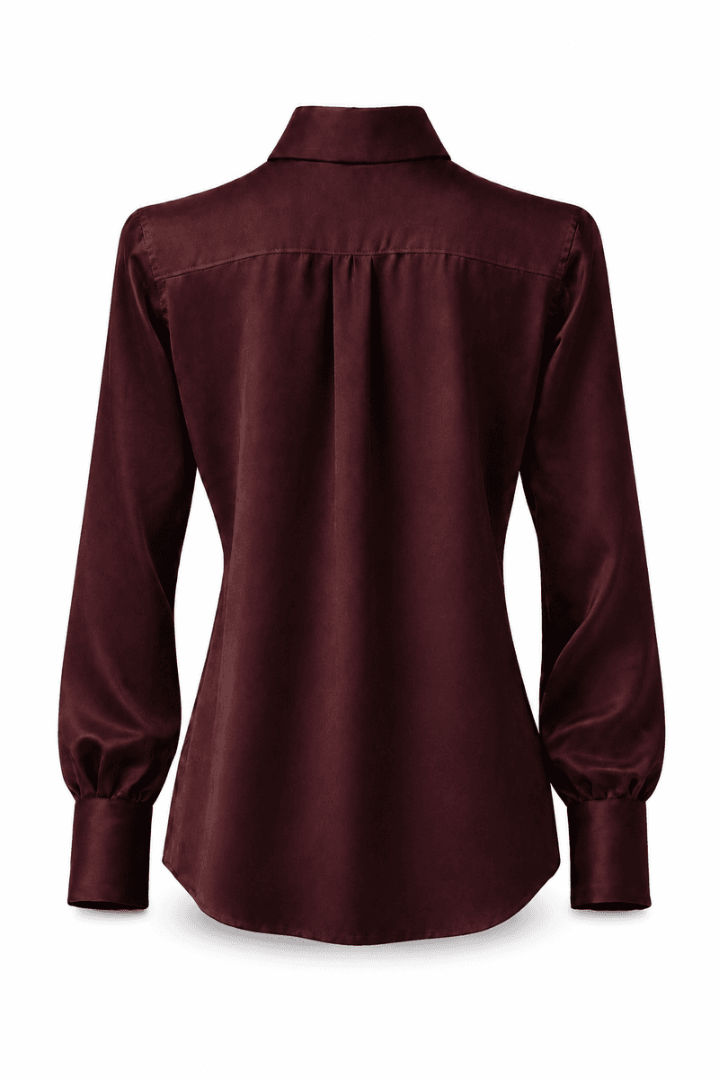 Amuse Silkebluse Classic 959BurgundyPF26