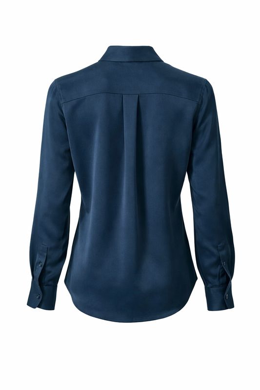 Amuse Silkebluse Classic 947NavyPF26