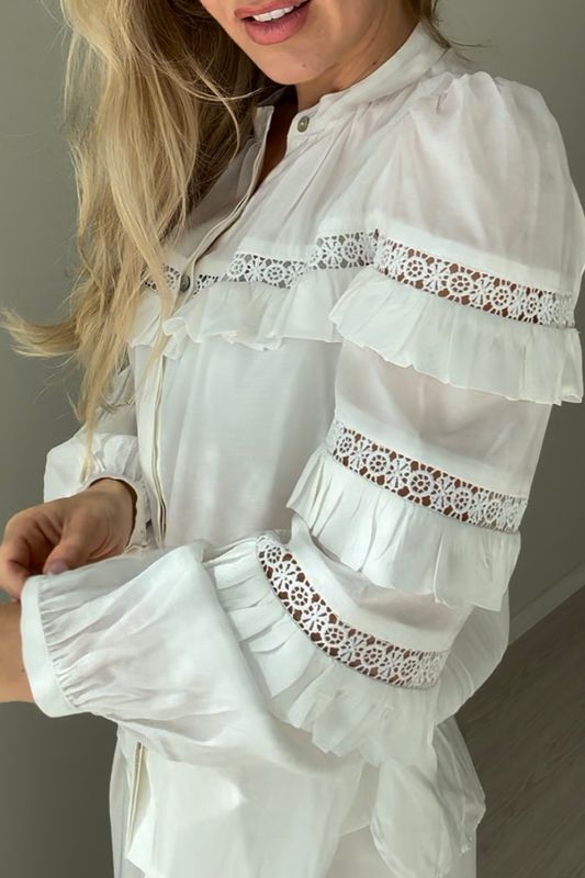Amuse Bluse Bianca Offwhite