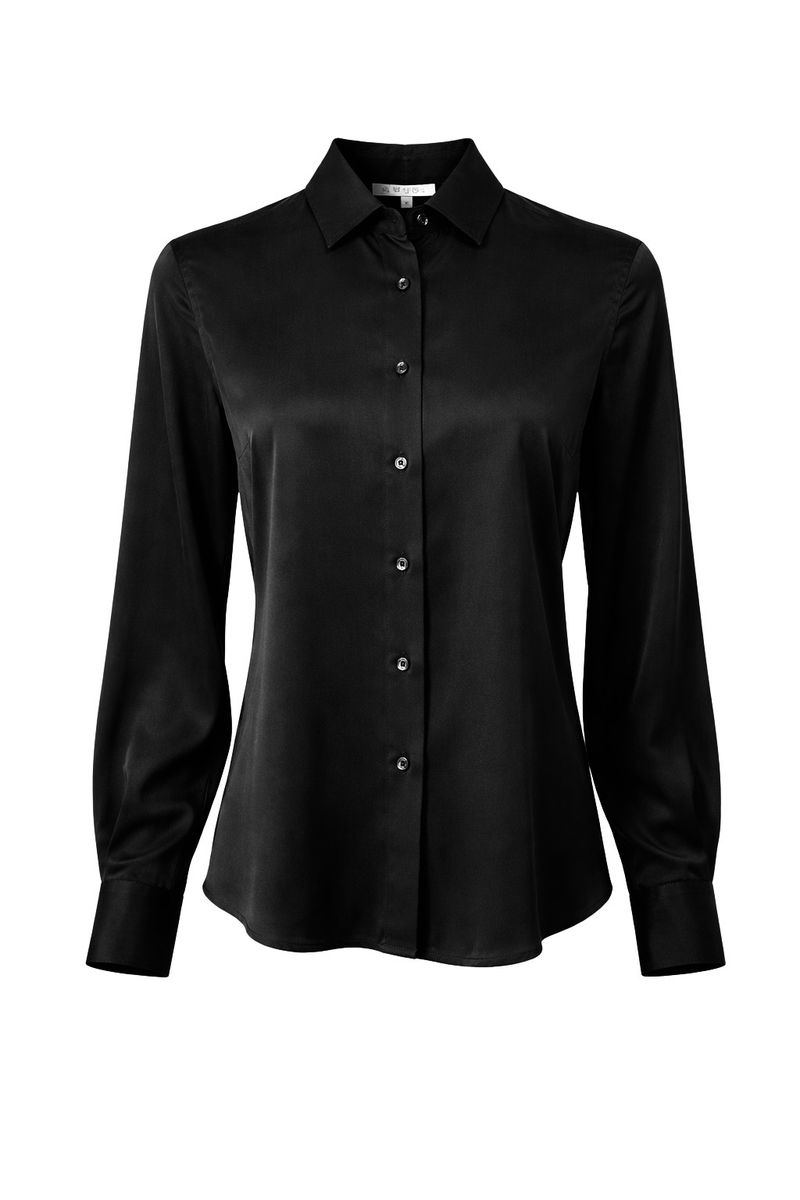 Amuse Silkebluse Classic 198BlackAW26