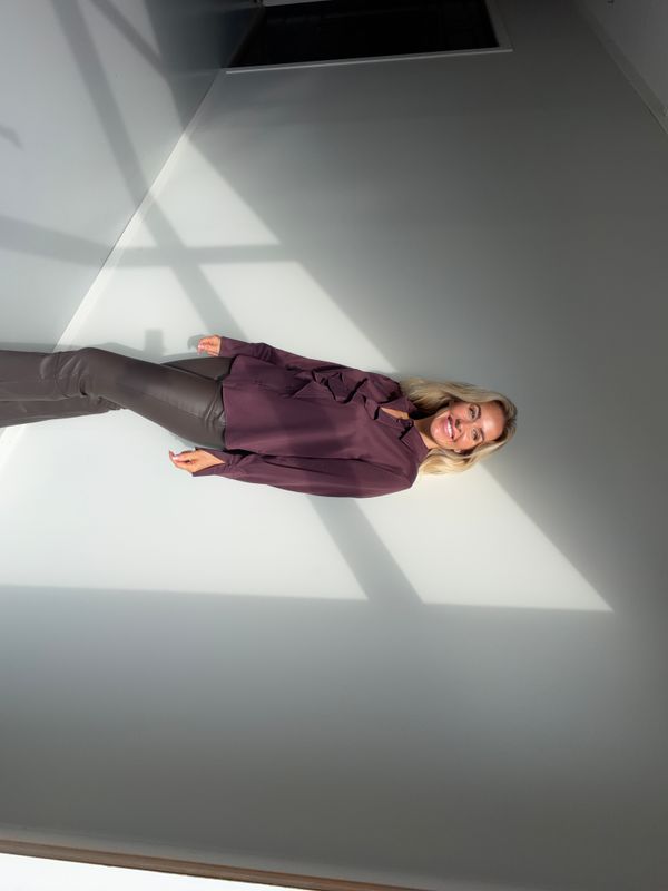 Amuse Silkebluse Lillie 159BurgundyAW26