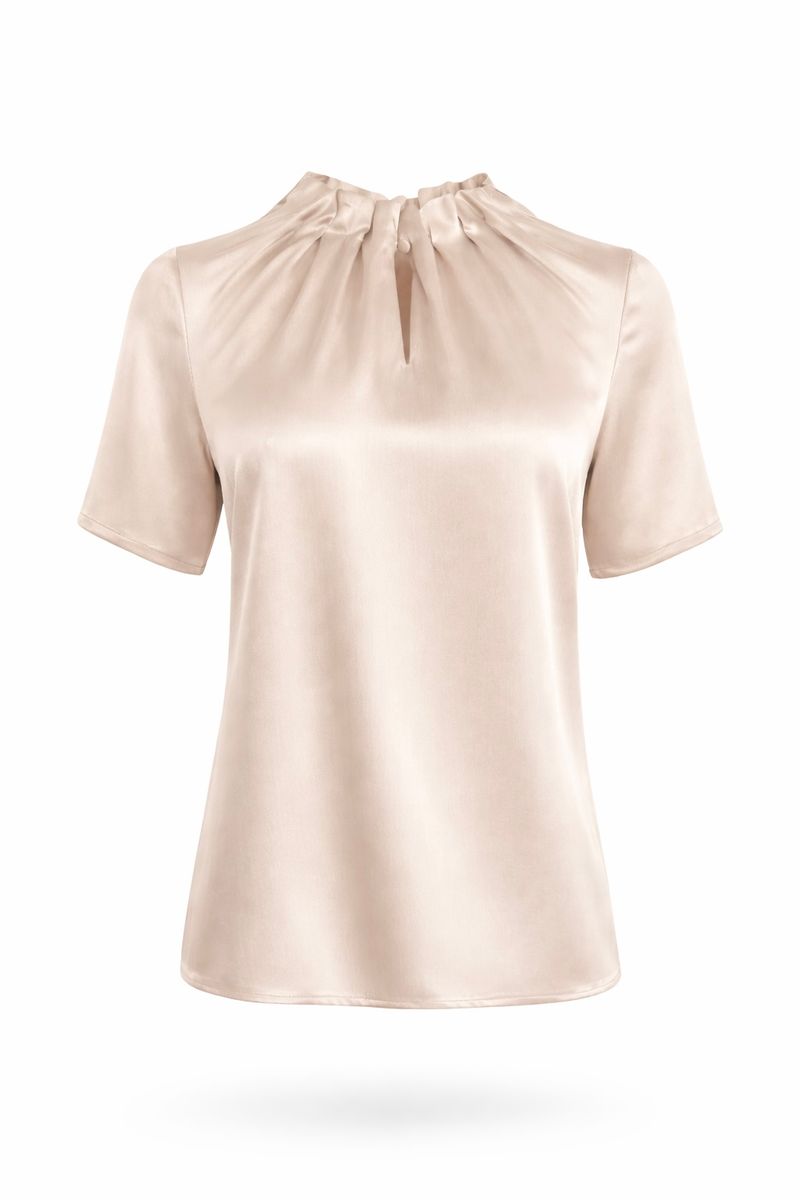 Amuse Silkebluse Linda 907NudeSS26