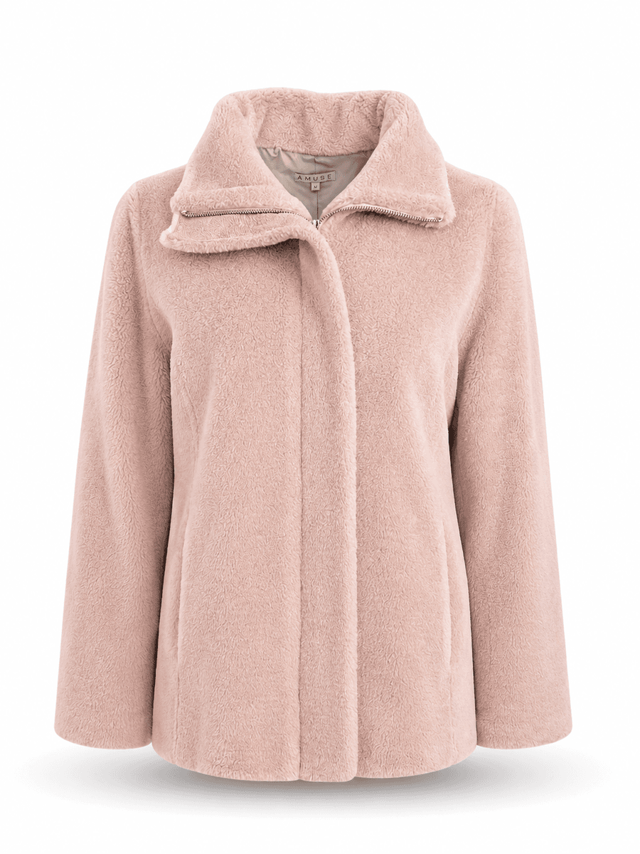 Amuse Shearling Jacket Cameron DPink