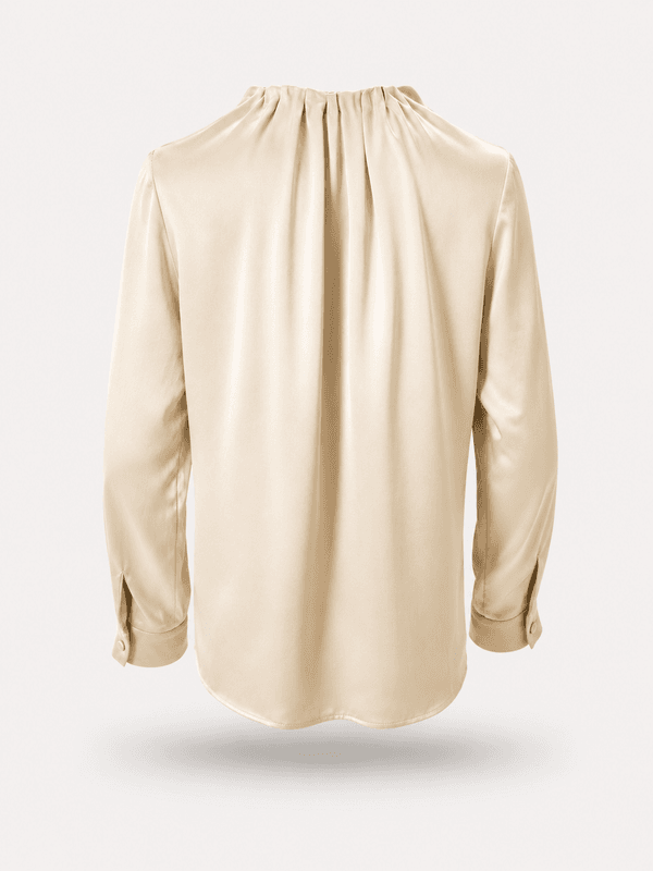 Amuse Silkebluse Ada 104ChampagneAW26