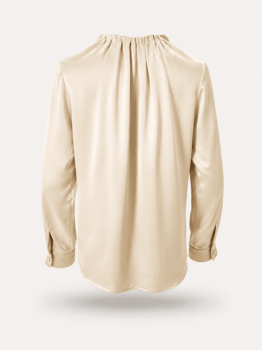 Amuse Silkebluse Ada 104ChampagneAW26